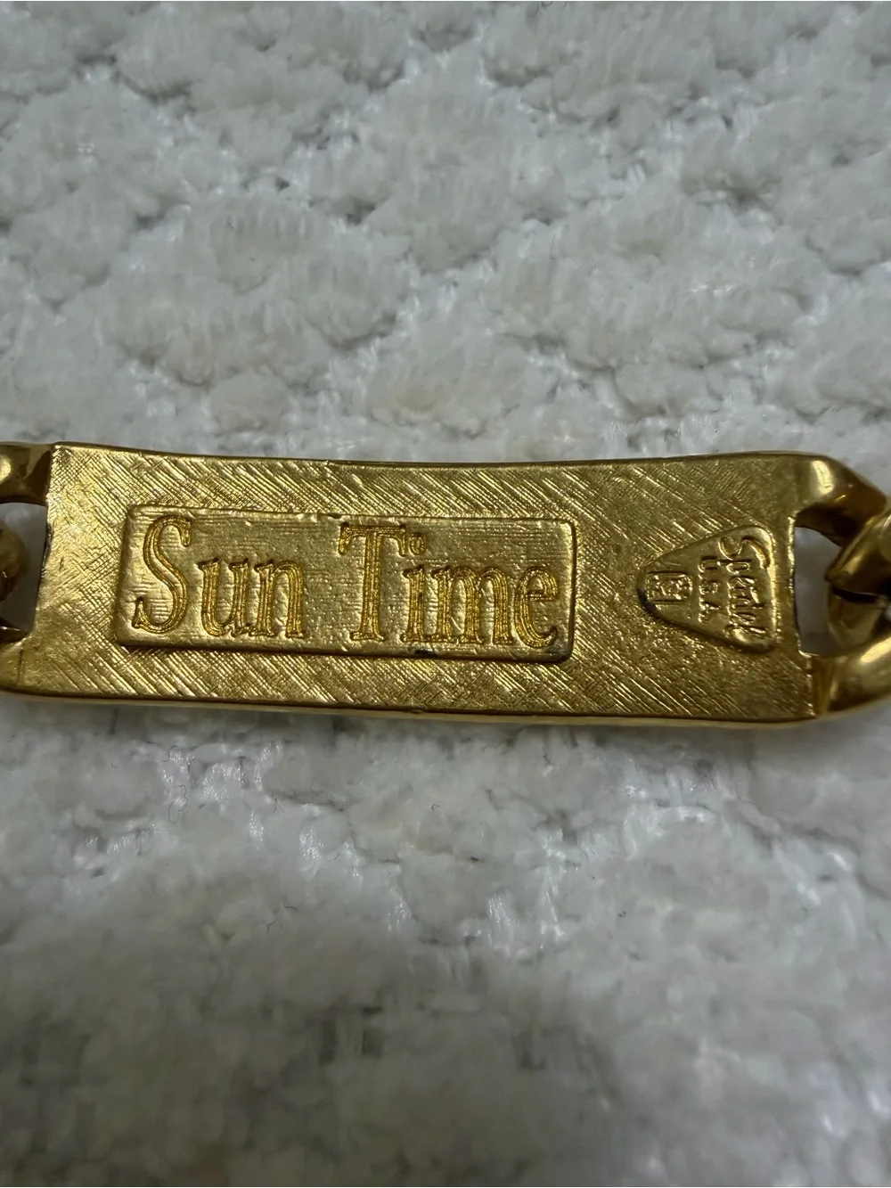 Vintage Nascar Jeff Gordon Spiedel Bracelet by Sun Time Gold Tone
